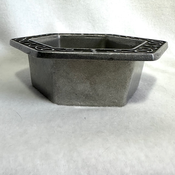 Wilton Armetale Pewter Candy Dish Hexagon Mint Dish Serving Bowl - Picture 5 of 5